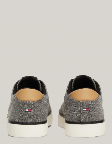 Baskets de ville Homme Tommy Hilfiger Th Hi Vulc Low Chambray Noir/Gris FM04945-BDS