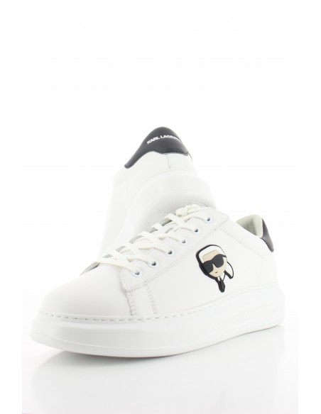 Baskets de ville Homme Karl Lagerfeld Kapri Mens Karl NFT Lo Lace KL52530N-011 Blanc