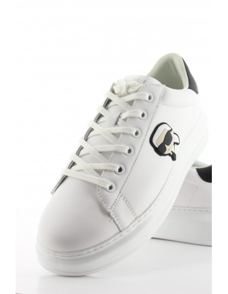 Baskets de ville Homme Karl Lagerfeld Kapri Mens Karl NFT Lo Lace KL52530N-011 Blanc