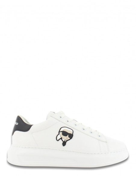 Baskets de ville Homme Karl Lagerfeld Kapri Mens Karl NFT Lo Lace KL52530N-011 Blanc