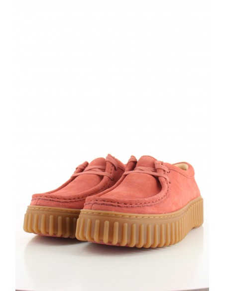 Derby Femme Clarks Torhill Bee Dusty Rose En Nubuck