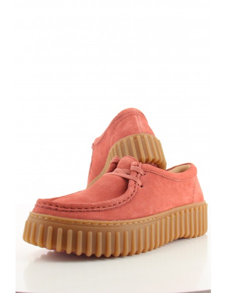 Derby Femme Clarks Torhill Bee Dusty Rose En Nubuck