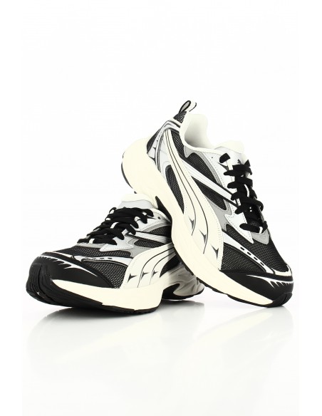 Sneakers Homme Puma Morphic Retro Noir Et Blanc En Toile