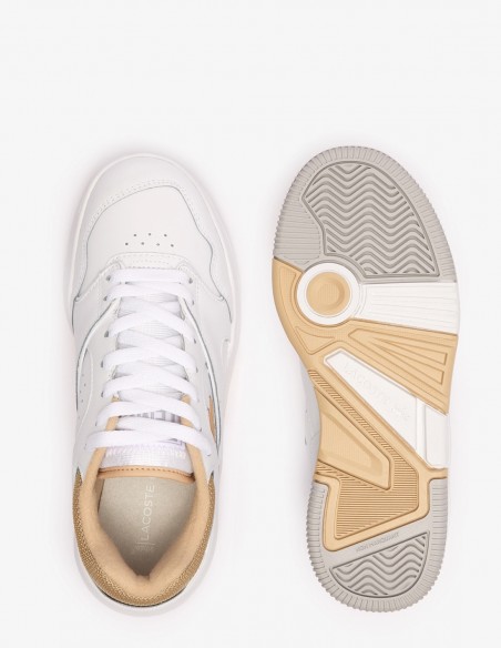 Sneakers Femme Lacoste Lineshot 124 2 SFA Blanc/Beige 47SFA0057-2J8