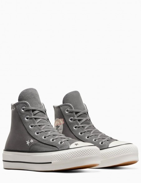 Sneakers Converse Femme ctas lift hi origin Grise A09165C