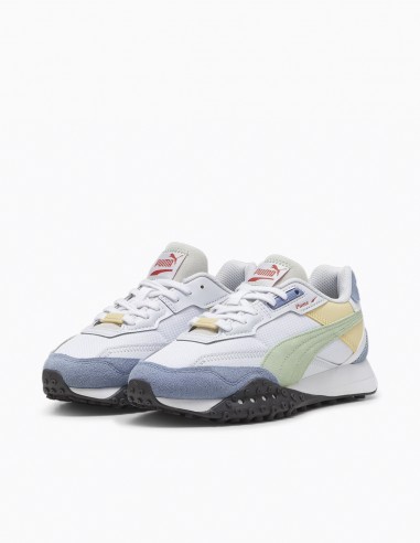 Sneakers Puma Mixte blktop bts jr Blanc/Gris 394723-05Z