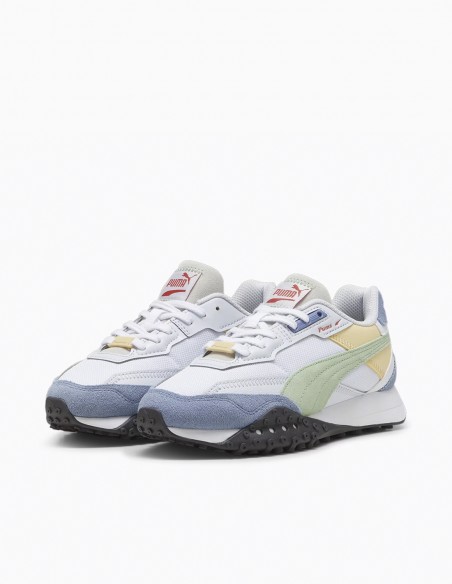 Sneakers Puma Mixte blktop bts jr Blanc/Gris 394723-05Z