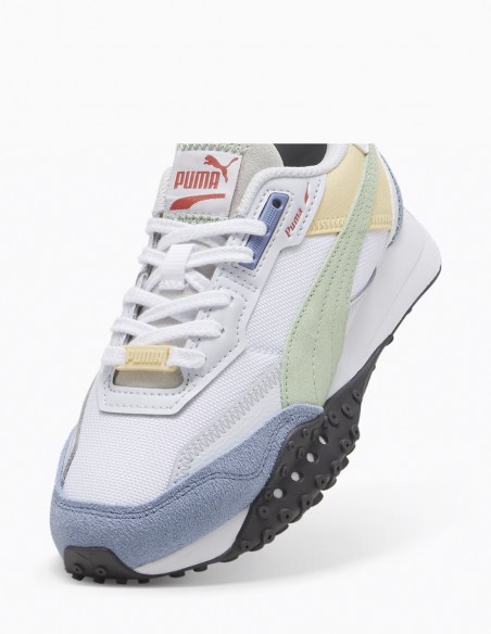 Sneakers Puma Mixte blktop bts jr Blanc/Gris 394723-05Z