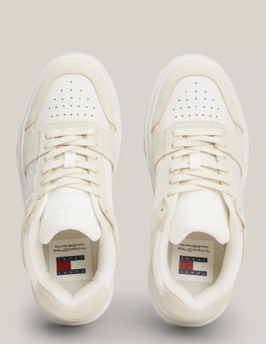 Basket de ville Tommy Hilfiger Mixte the brooklyn suede Beige EN02476-ACG