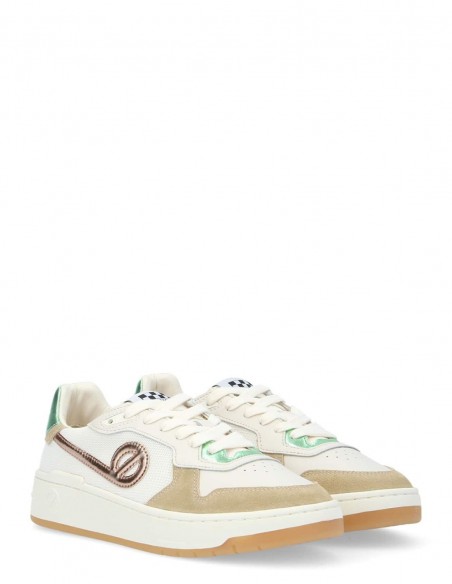 Baskets de ville Femme NO NAME Kelly Sneaker W Beige/Vert ONCC-SM04-43