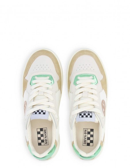 Baskets de ville Femme NO NAME Kelly Sneaker W Beige/Vert ONCC-SM04-43