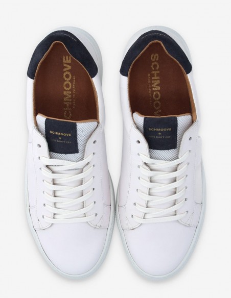 Baskets de ville Homme Schmoove Spark Clay M Blanc Cuir KMNH-L704-C2