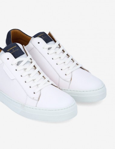 Baskets de ville Homme Schmoove Spark Clay M Blanc Cuir KMNH-L704-C2
