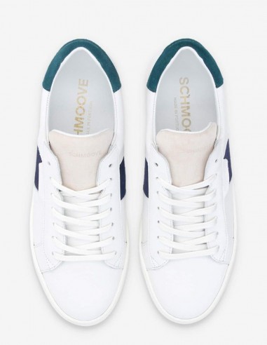 Baskets de ville Homme Schmoove Spark Gang M Blanc/Noir Cuir KMNK-MX04-H4