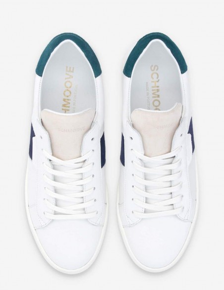 Baskets de ville Homme Schmoove Spark Gang M Blanc/Noir Cuir KMNK-MX04-H4