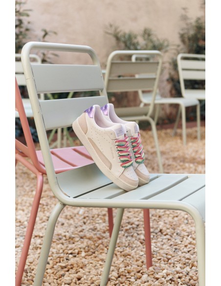 Baskets de ville Femme - 0'105 - Avril Fresh Cuir Blanc