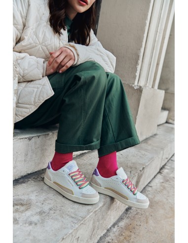 Baskets de ville Femme - 0'105 - Avril Fresh Cuir Blanc