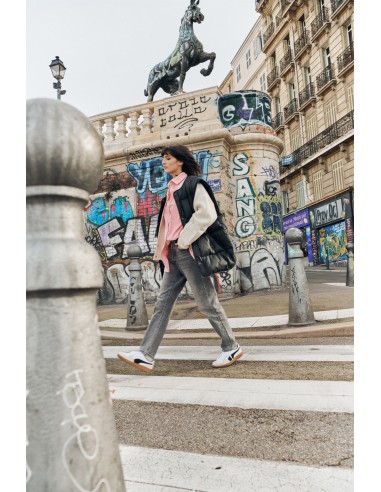 Sneakers Mixte Puma Palermo LTH Blanc/Noir 396464-01B Cuir