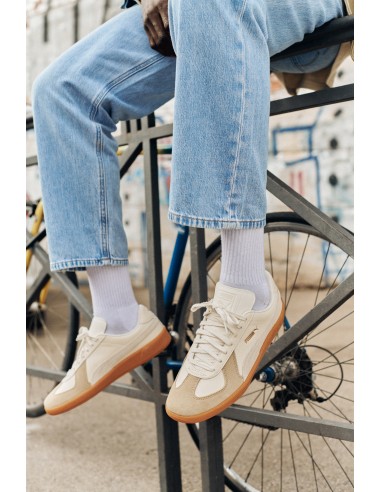 Baskets Homme Puma Army Trainer Blanc/Marron/Beige En Cuir