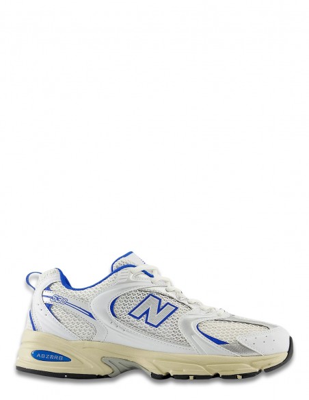 Sneakers Femme Asics 530 Blanc Et Bleu En Toile