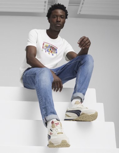 Sneakers Homme Puma Blktop Expeditions Beige/Bleu 395906-02B