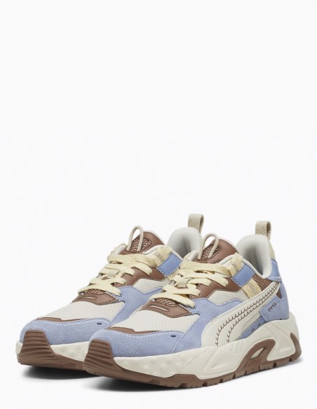 Sneakers Homme Puma Rs-Trck Expedition Blanc/Bleu/Marron 395344-01B