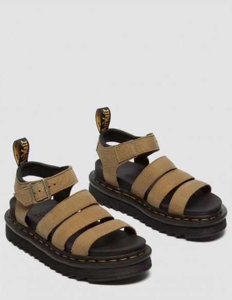 Sandales Femme Dr Martens Blaire Cuir Nubuck Marron 31735439