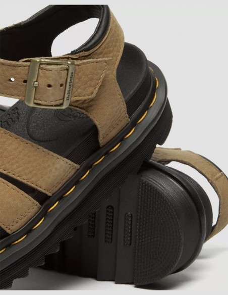 Sandales Femme Dr Martens Blaire Cuir Nubuck Marron 31735439