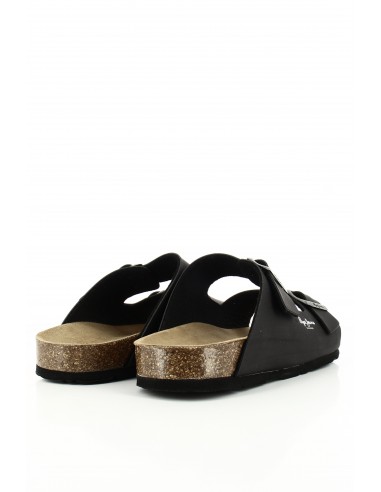 Mules Homme - Pepe Jeans - Bio M Double Velour Noir - PMS80003-999