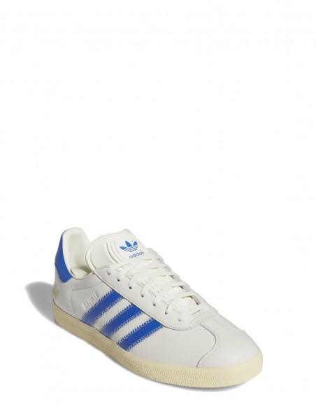 Sneakers Femme Adidas Gazelle Blanc Et Bleu