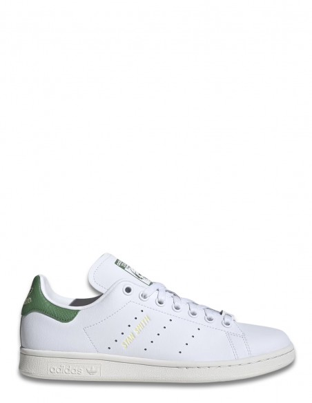 Sneakers Femme Adidas Stan Smith Blanc Et Vert En Cuir