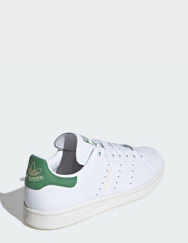Sneakers Femme Adidas Stan Smith Blanc Et Vert En Cuir