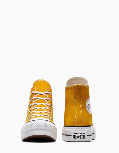 Sneakers Montantes Converse Femme Ctas Lift Hi Toile Jaune A06506C
