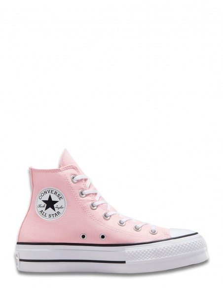 Sneakers Montantes Converse Femme Ctas Lift Hi Donut Glaze Toile Rose