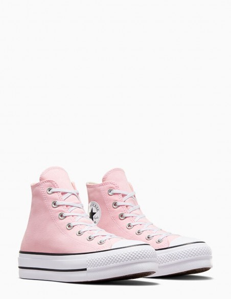 Sneakers Montantes Converse Femme Ctas Lift Hi Donut Glaze Toile Rose