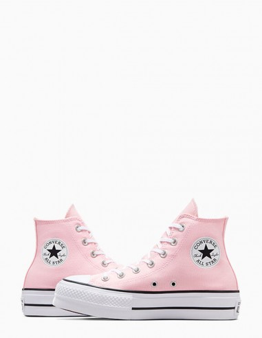 Sneakers Montantes Converse Femme Ctas Lift Hi Donut Glaze Toile Rose