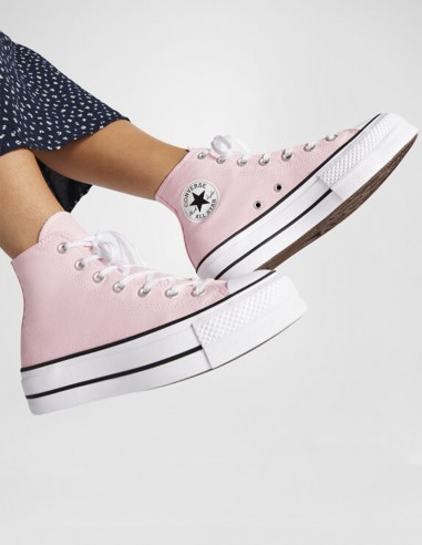 Sneakers Montantes Converse Femme Ctas Lift Hi Donut Glaze Toile Rose