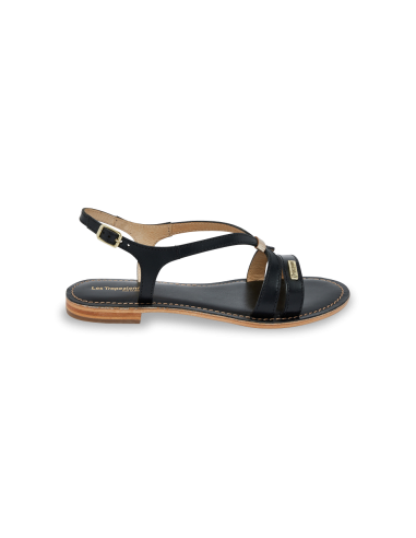 Sandales Plates Femme Les Tropeziennes par M.Belarbi HAMOON NOIR Cuir