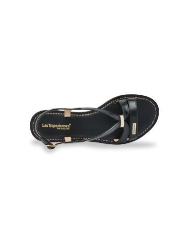 Sandales Plates Femme Les Tropeziennes par M.Belarbi HAMOON NOIR Cuir