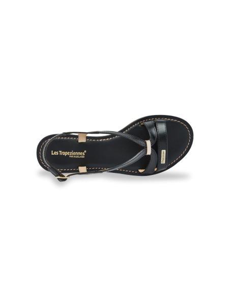 Sandales Plates Femme Les Tropeziennes par M.Belarbi HAMOON NOIR Cuir