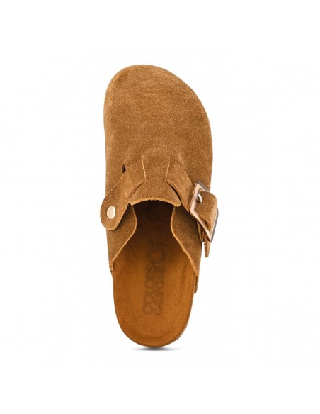 Colors of California - Sabots Femme Bio Daim Marron BIO086-TAN