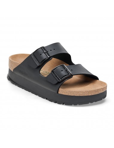Mules Femme Birkenstock Arizona Platform Flex Bf Black Vegan 1027395