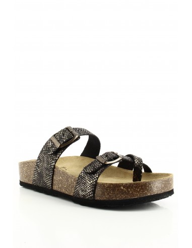 Plakton - Mules Femme Cp Bombay Serpent - 341032-NEGRO 2