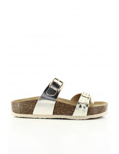 Plakton - Mules Femme Cp Bombay Doré 341032-PLATINO ORO