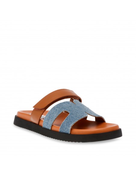 Steve Madden Mules Femme Missile Jean/Marron Cuir SM11003028-467