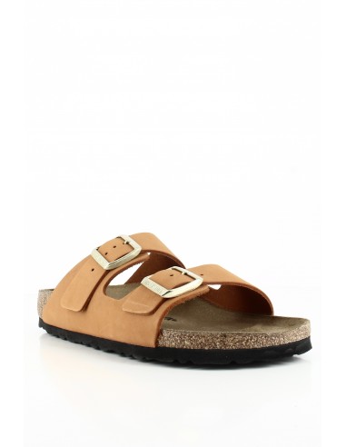 Birkenstock - Mules Femme Arizona Lenb Burnt Orange Cuir 1026732