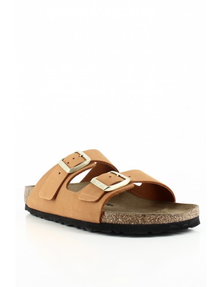 Birkenstock - Mules Femme Arizona Lenb Burnt Orange Cuir 1026732