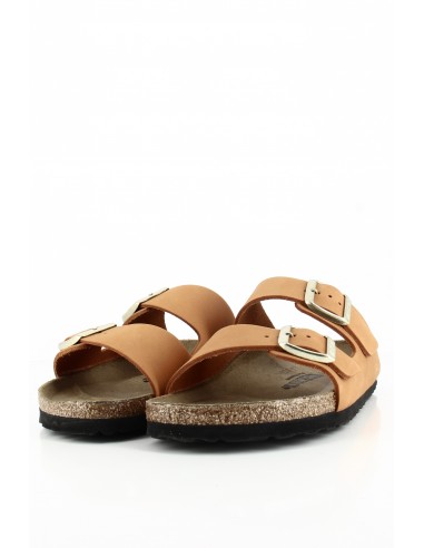 Birkenstock - Mules Femme Arizona Lenb Burnt Orange Cuir 1026732