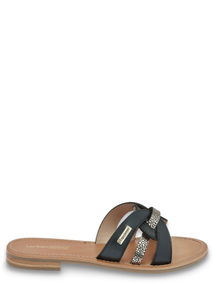 Mules Femme Les Tropeziennes par M.Belarbi HAMSUKO NOIR-MULTI Cuir