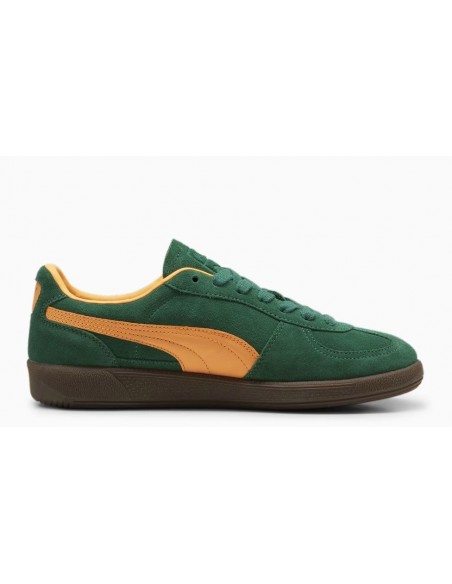 Sneakers Femme Puma Palermo Vert/Orange Daim 396463-05B